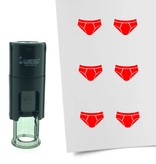 Stempel of Stempeltje van een Onderbroek - afdruk ca 10mm