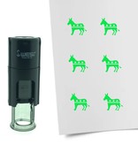 Stempel of Stempeltje van de ezel van de Democraten voor Amerikaanse verkiezingen - afdruk ca 10mm