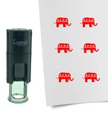 Stempel of Stempeltje van de olifant van de Republikeinen voor Amerikaanse verkiezingen - afdruk ca 10mm