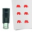 Stempel of Stempeltje van de olifant van de Republikeinen voor Amerikaanse verkiezingen - afdruk ca 10mm