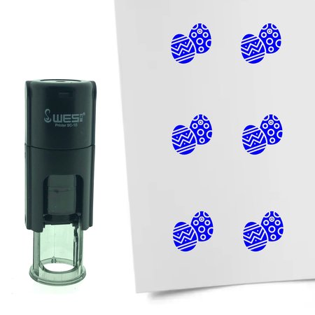 Stempel of Stempeltje van Paaseieren - afdruk ca 10mm