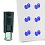 Stempel of Stempeltje van Paaseieren - afdruk ca 10mm