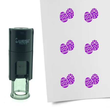 Stempel of Stempeltje van Paaseieren - afdruk ca 10mm