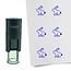 Stempel of Stempeltje van een Paashaas - afdruk ca 10mm