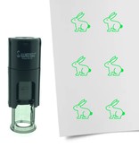 Stempel of Stempeltje van een Paashaas - afdruk ca 10mm