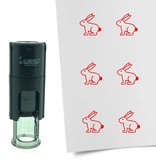 Stempel of Stempeltje van een Paashaas - afdruk ca 10mm