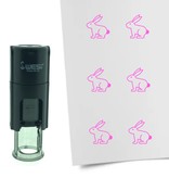 Stempel of Stempeltje van een Paashaas - afdruk ca 10mm