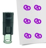 Stempel of Stempeltje van een Pretzel - afdruk ca 10mm