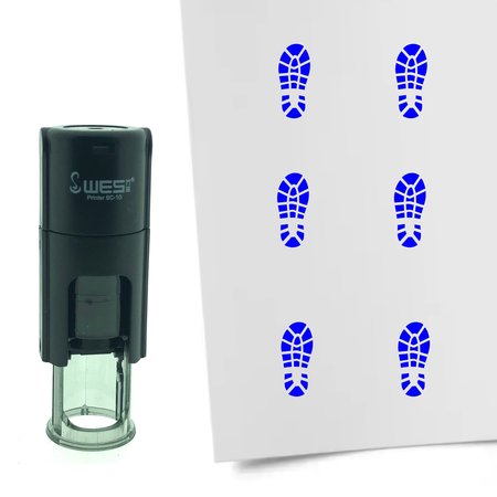 Stempel of Stempeltje van een Schoenafdruk - afdruk ca 10mm