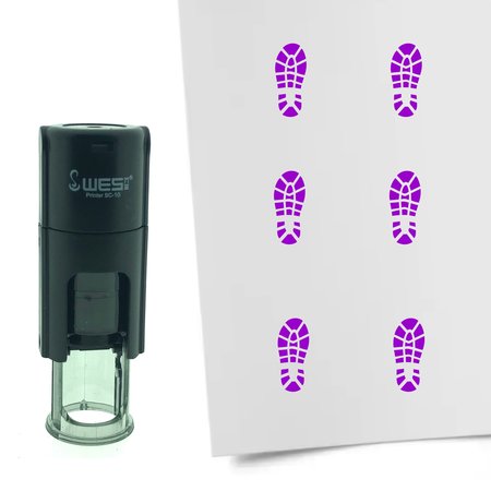 Stempel of Stempeltje van een Schoenafdruk - afdruk ca 10mm