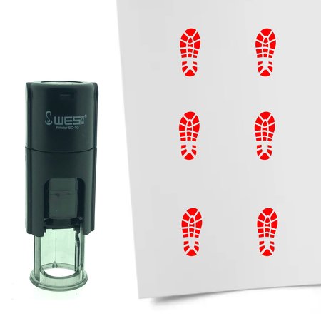 Stempel of Stempeltje van een Schoenafdruk - afdruk ca 10mm