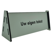 Tafelbord Cabinet RVS-look eigen tekst