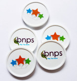 Plastic munten Ø29mm met jouw eigen full colour bedrukking vanaf 3000 stuks - per 1000 stuks - handmatig bestellen