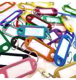 Sleutellabels kleurassorti 55 x 22 mm 50 stuks (mix van 25 kleuren)