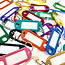 Sleutellabels Kleurenmix 100 stuks met ring