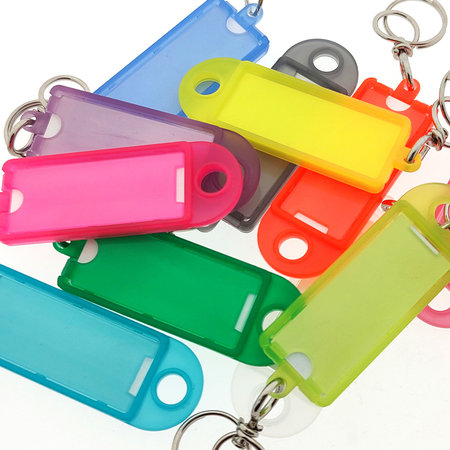 CombiCraft Openklapbare sleutellabel met papierstrook 60 x22 mm met wartel per 1 stuk