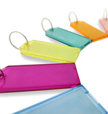 CombiCraft Plexiglas Sleutellabels met 2-zijdig venster 75x31mm met ring