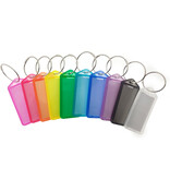 Openklapbare sleutellabels 60 x 27 mm met ring - per 100 stuks