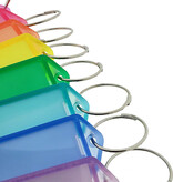 Openklapbare sleutellabels 60 x 27 mm met ring - per 100 stuks