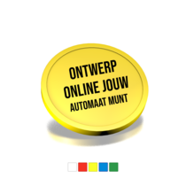 Bedrukte automaat munt €1 - 100 stuks