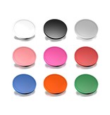 CombiCraft Blanco Plastic munten met rand in diverse kleuren Ø29mm - 100 stuks