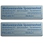 Aluminium Langwerpige Logoplaatjes  Weersbestendig in diverse maten verkrijgbaar met afgeronde hoeken. Stanskwaliteit.