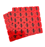 CombiCraft Breekmunten van Gerecycled Plastic  gemaakt in jouw ontwerp in één drukkleur met 25 munten op matje - vanaf 15.000 stuks - per 1000 stuks