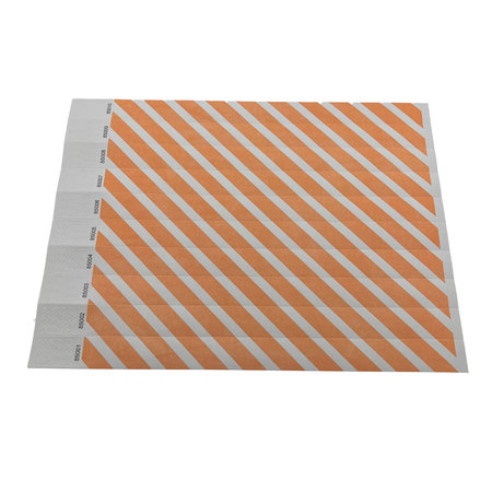 TYVEK® Gestreepte originele TYVEK© polsbandjes met plakstrip in 6 kleuren - per 100 stuks