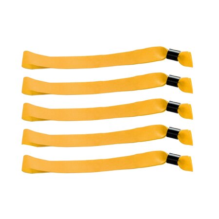 Blanco textiel polsbandjes met cap-lock sluiting - per 100 stuks