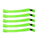 Blanco textiel polsbandjes met cap-lock sluiting - per 100 stuks