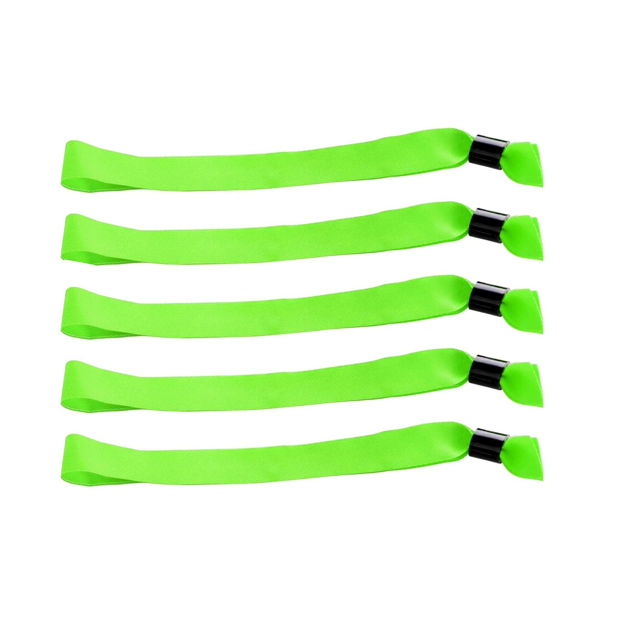 CombiCraft Blanco textiel polsbandjes met cap-lock sluiting - per 100 stuks