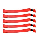 Blanco textiel polsbandjes met cap-lock sluiting - per 100 stuks