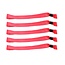 Blanco textiel polsbandjes met cap-lock sluiting - per 100 stuks