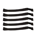 Blanco textiel polsbandjes met cap-lock sluiting - per 100 stuks