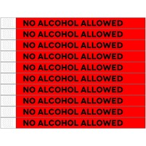No Alcohol Allowed Polsbandjes