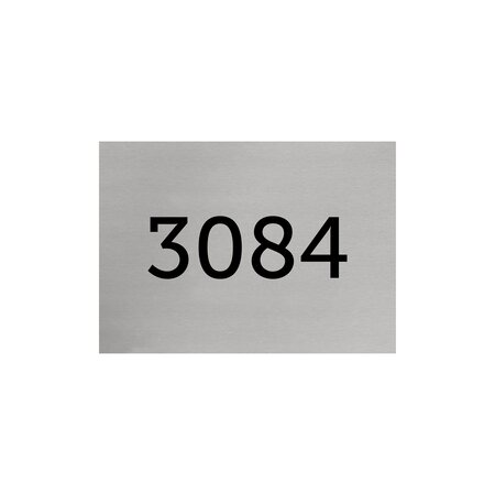 Grote Aluminium Nummerplaatjes 70x50x0,5mm zonder bevestiging