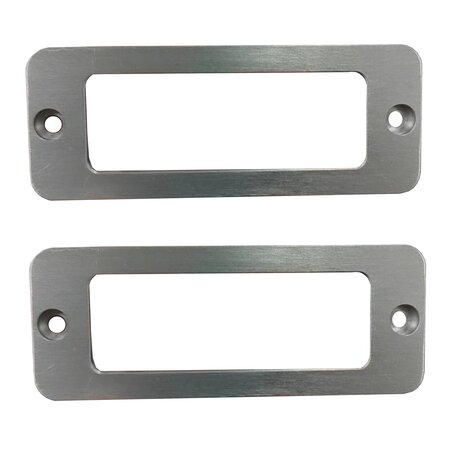 Naamplaathouder aluminium 65x25x4mm inclusief naamplaatje - per 1 stuk