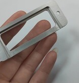 Naamplaathouder aluminium 65x25x4mm inclusief naamplaatje - per 1 stuk