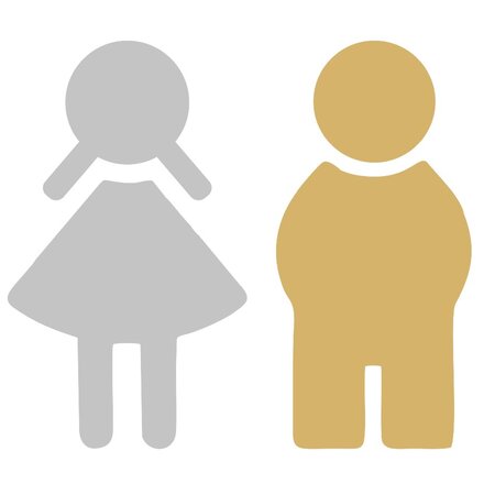 RVS-Look, Messing-look, Koper-Look en Brons-look  Acrylaat Toiletbordjes in een geborstelde uitvoering. Visueel is het metaal.