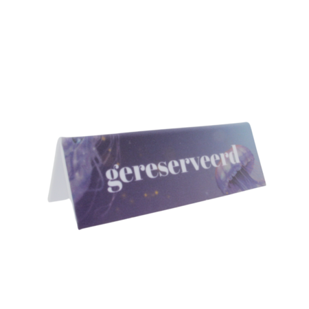 Tafelbordje polystyreen met eigen ontwerp in full colour
