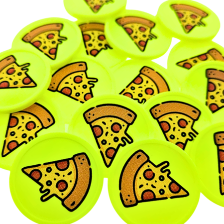 CombiCraft Gekleurde Pizza Consumptiemunten Ø29mm - 100 stuks