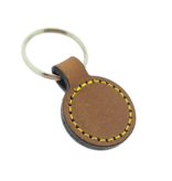 Blanco Leren Sleutellabel rond Ø 30 mm