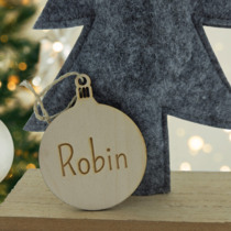 Kerstbal met jouw naam