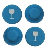 Siliconen of rubberen polsbandjes met muntjes naar wens bedrukt