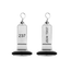 Emperor aluminium hotel sleutelhanger zilver met zwarte gravering 80 x 23 mm