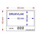 CombiCraft Loten of Lootjes in 55x40mm op strips van 5 stuks- 1000 lootjes