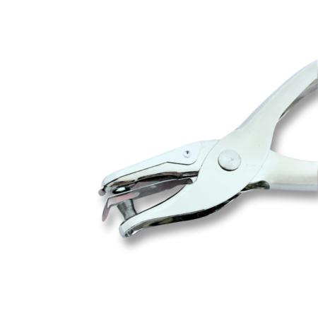 Kniptang voor het maken van gaatjes in kaarten