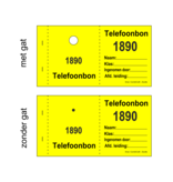 1000 bonnen voor afgifte van telefoons