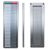 Aluminium Frans aanwezigheidsbord met Présent-Absent voor 30 personen