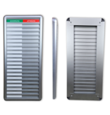 Aluminium aanwezigheidsbord met Aanwezig-Afwezig voor 20 personen